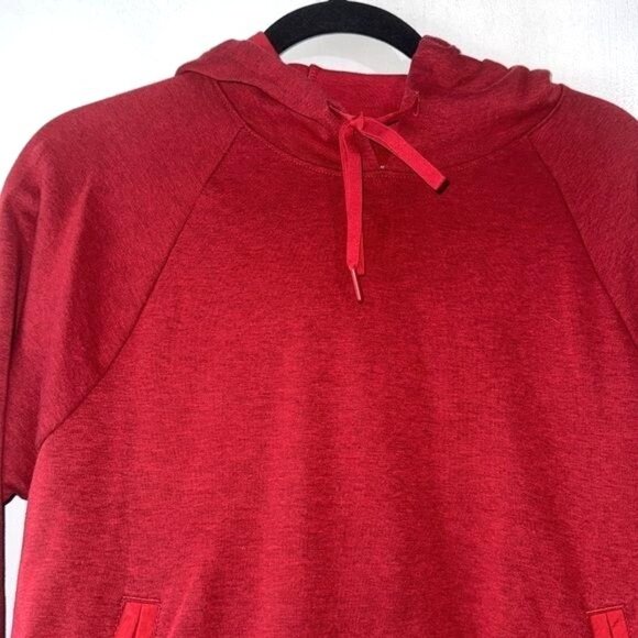 Under Armour Red Hooded Sweatshirt S Loose Fit - Picture 3 of 12